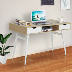 Birou Lima 120 x 60 x 76 cm | stejar + alb č.3