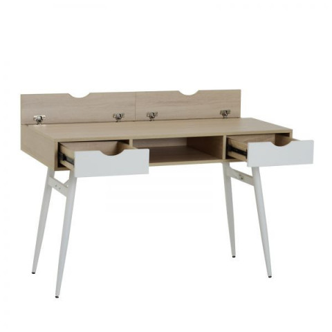 Birou Lima 120 x 60 x 76 cm | stejar + alb č.4