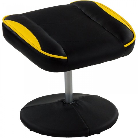 Scaun de birou GT Relax Racer cu suport pentru picioare | negru-galben č.2