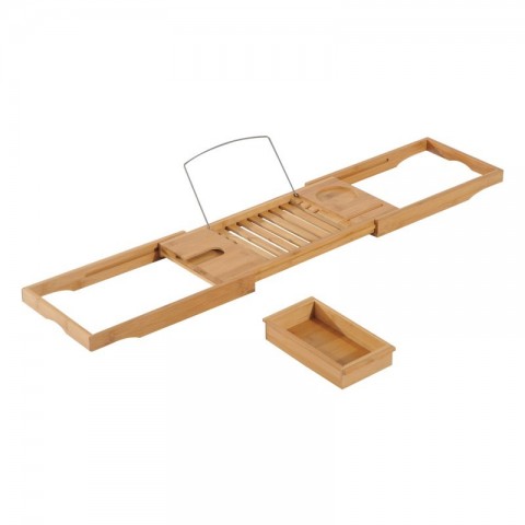 Tavă din bambus pentru cada 75-109 cm č.4