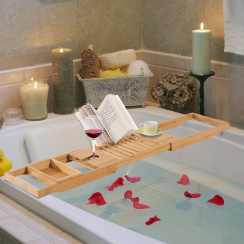 Tavă din bambus pentru cada 75-109 cm č.6