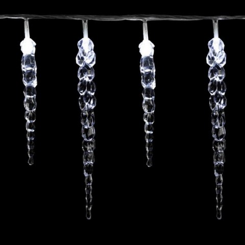 Instalație de Crăciun LED tip șirag, țurțuri, 5,5 m | alb rece 40 LED č.2