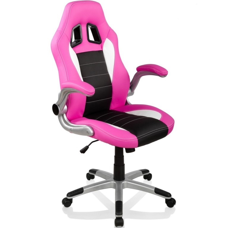 Scaun de birou GT Series One roz-negru-alb