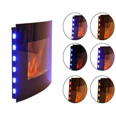 Șemineu electric de perete cu efect flăcări 1000/2000W č.2