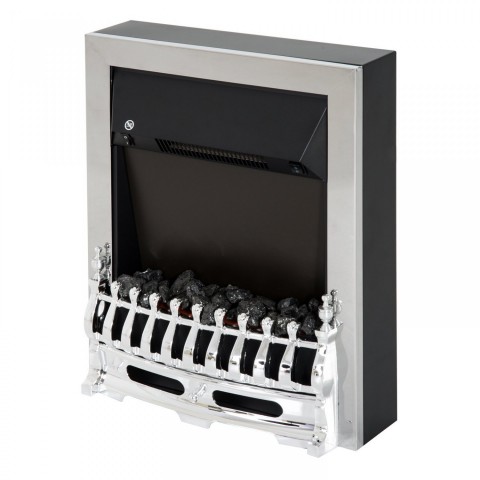 Șemineu electric LED 1000/2000W | argintiu č.2