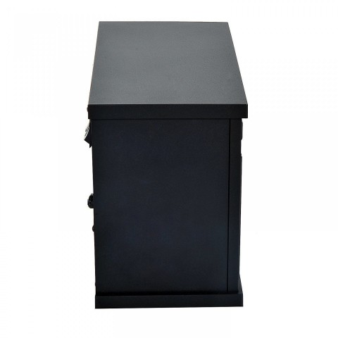 Șemineu electric LED 600/1200W | negru č.4