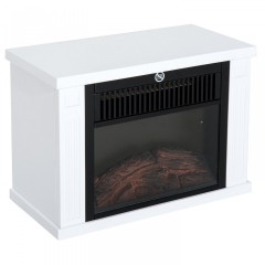 Șemineu electric LED 600/1200W | alb č.2