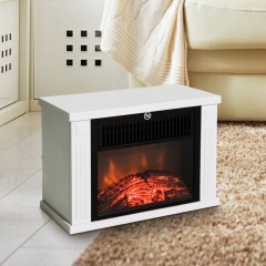 Șemineu electric LED 600/1200W | alb č.3