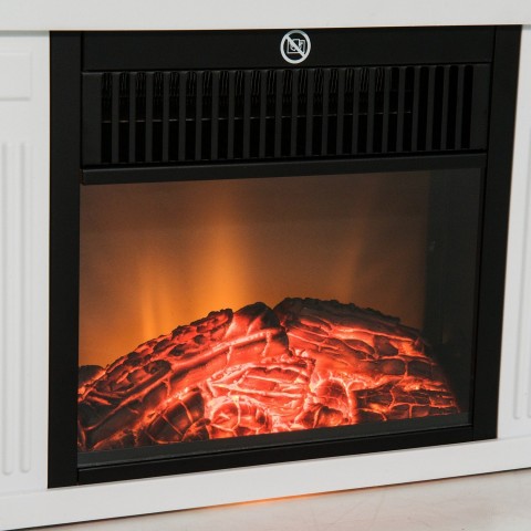 Șemineu electric LED 600/1200W | alb č.5