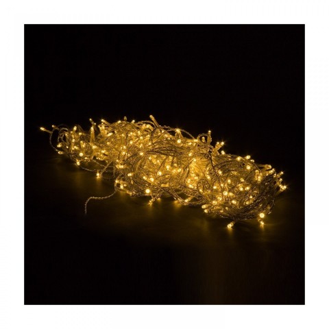 Instalație de Crăciun LED 5 m | alb cald 50 LED | cablu verde č.3