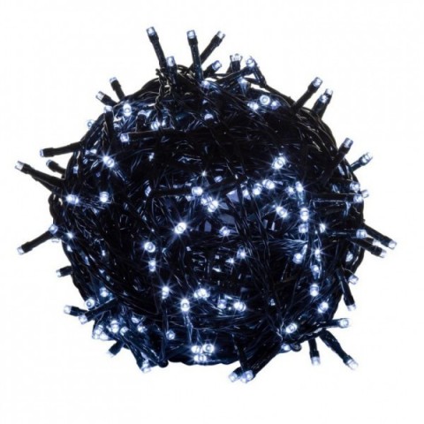 Instalație de Crăciun LED 5 m | alb rece 50 LED | cablu verde č.2