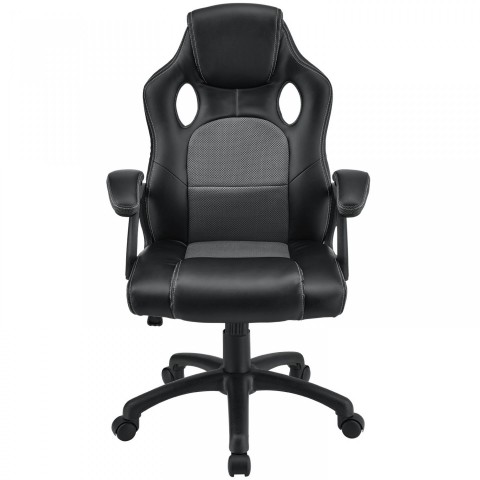 Scaun de birou Racing design | sur-negru č.2