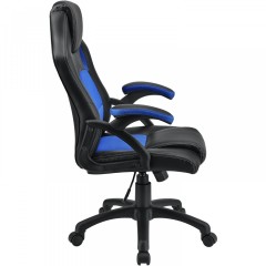 Scaun de birou Racing design | albastru-negru č.3