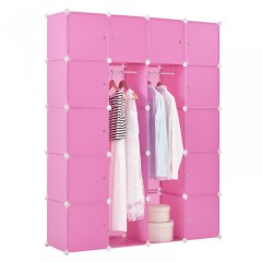 Sistem variabil de rafturi pentru încălțăminte 140 x 35 x 175 cm | 20 compartimente roz č.3