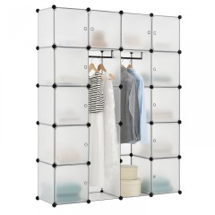 Sistem variabil de rafturi pentru încălțăminte 140 x 35 x 175 cm | 20 compartimente alb č.3