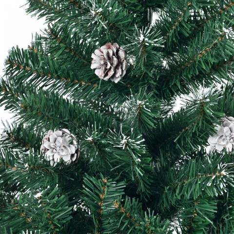 Arbore de Crăciun, artificial 180 cm ,înzăpezit, cu conuri č.2